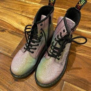 Size 4 (fits a women’s 6) DocMartens Glitter boots